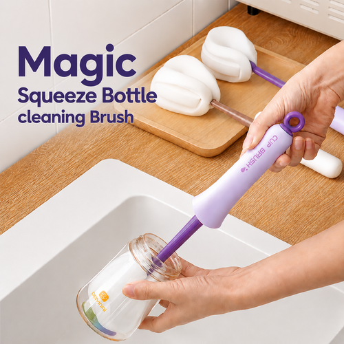 Magic Squeeze Bottle cleaning  Brush