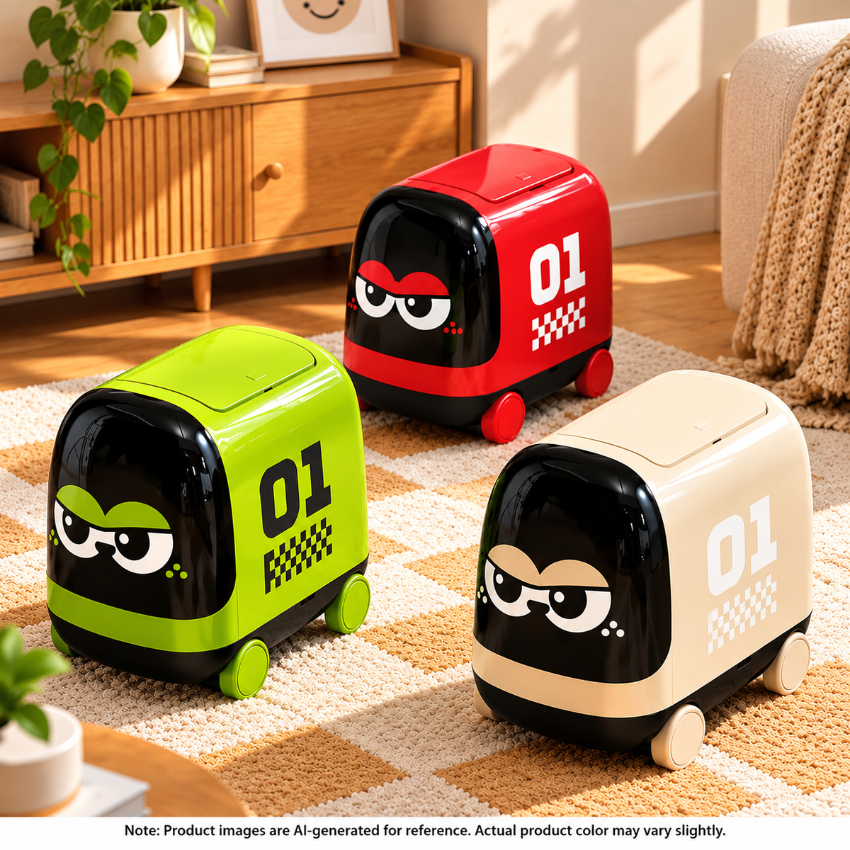 Little Zoomie Wheels Car Dustbin