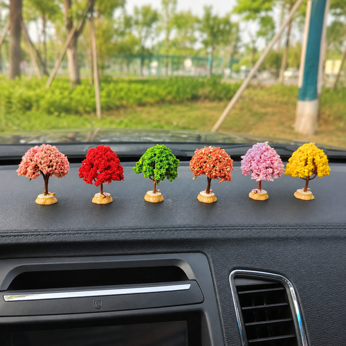 Miniature Tree Car Dashboard Decor