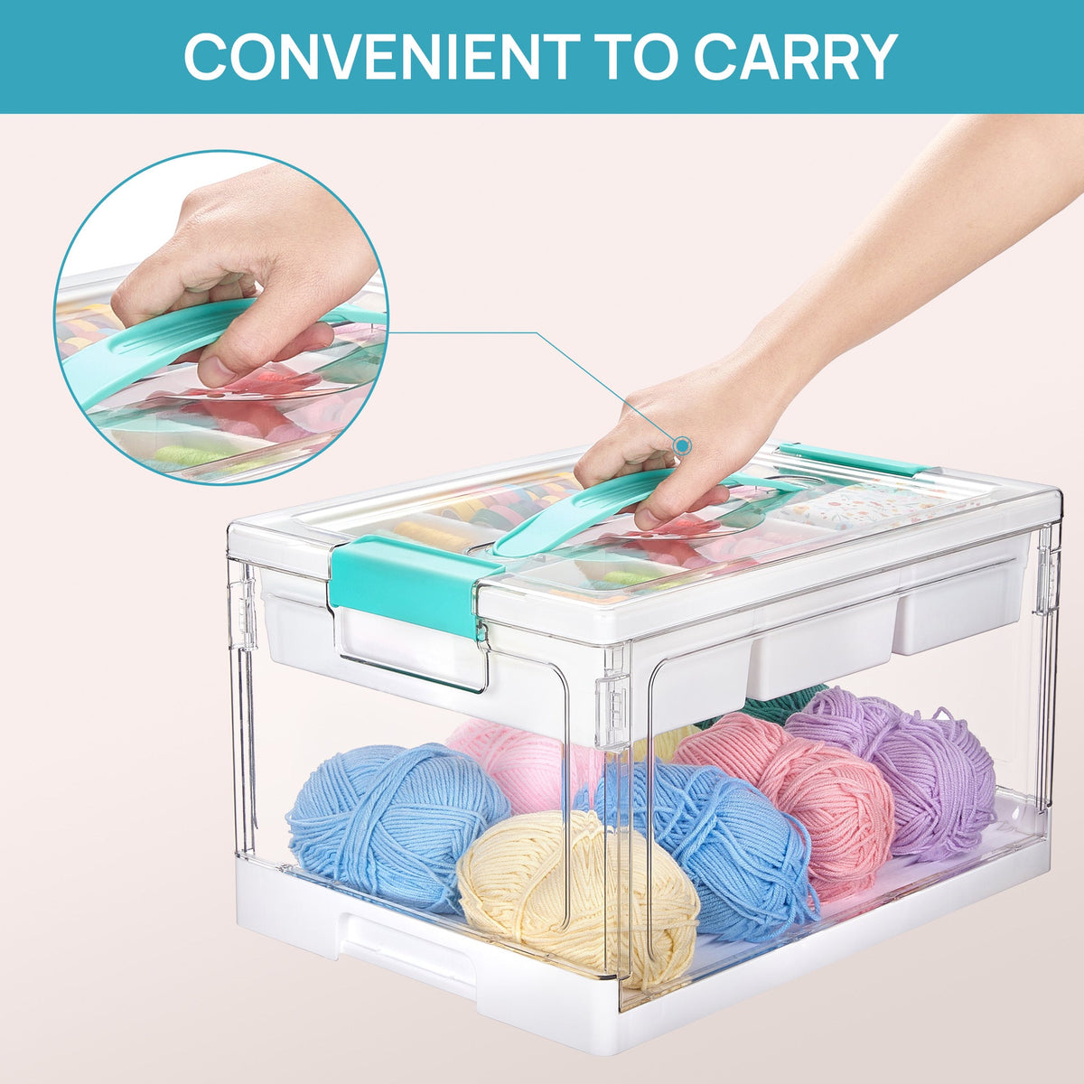 Multi-Compartment Kids Storage Box
