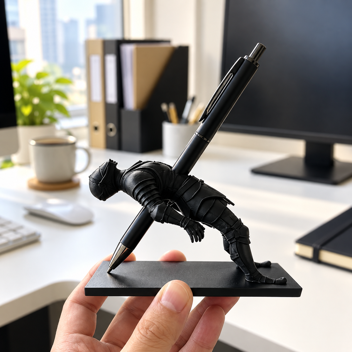 Ninja Warrior Desk Pen Holder