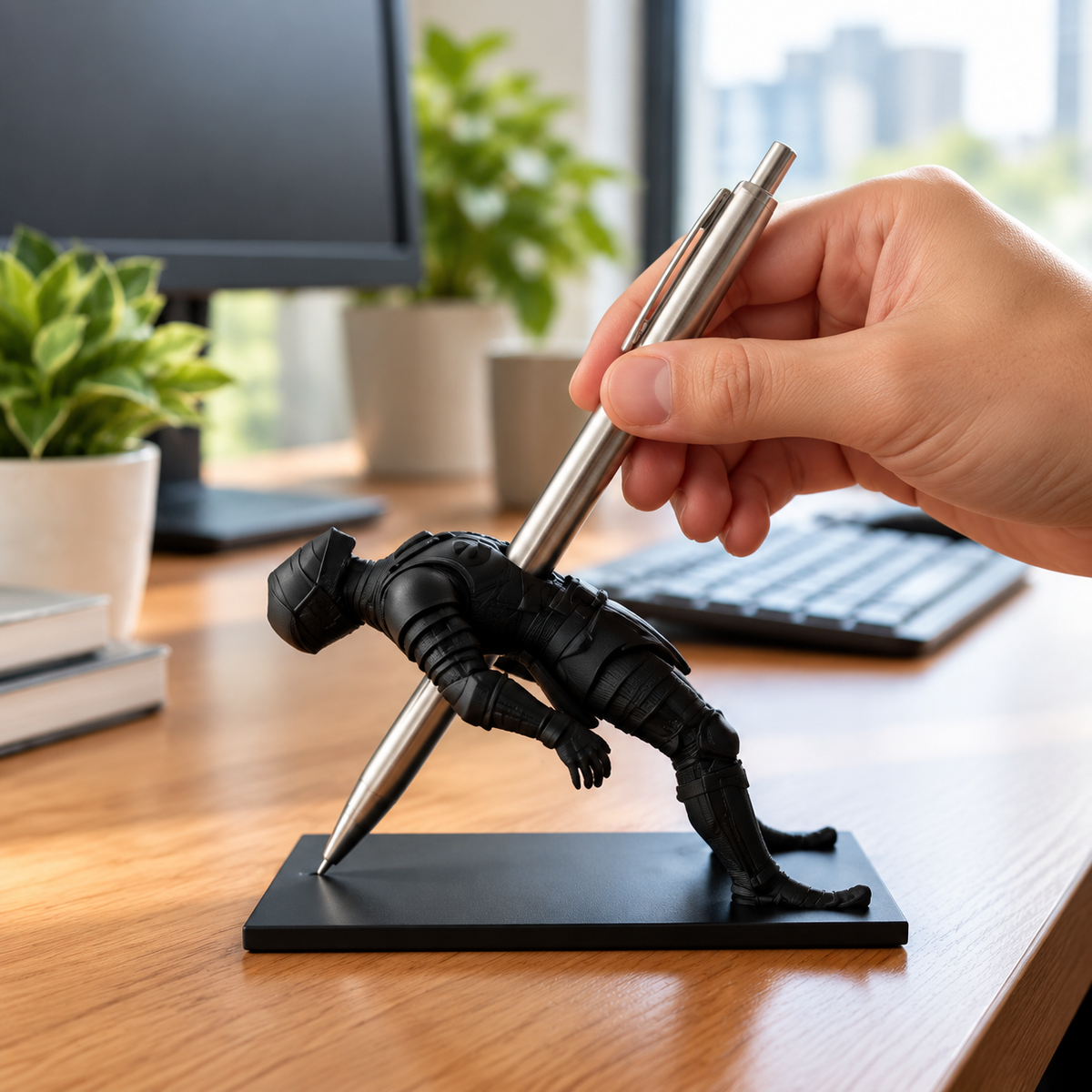 Ninja Warrior Desk Pen Holder