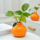 Stylish Orange-Shaped Decorative Vase