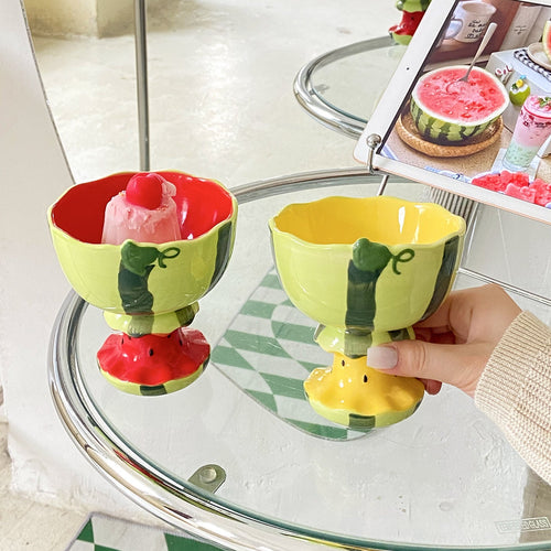 Watermelon Style Serving Bowl
