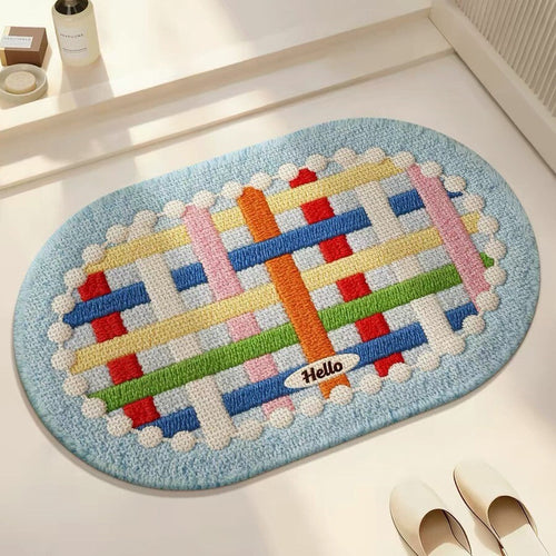Soft Plush Colorful Floor Mat