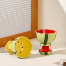 Watermelon Style Serving Bowl