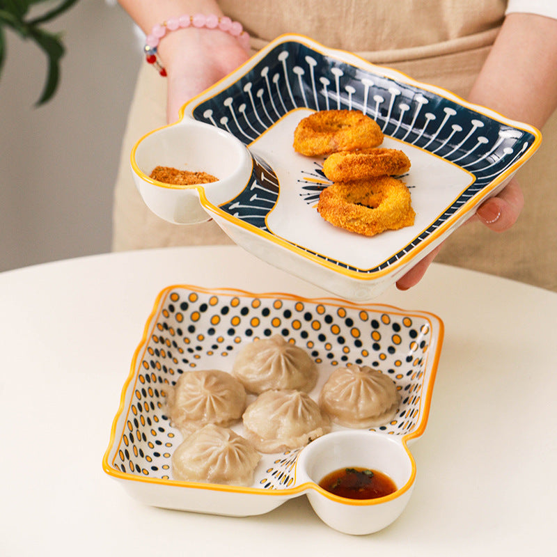 Dip & Serve Ceramic Snack Platter