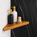 Premium Wooden Bathroom Corner Shelf