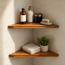 Premium Wooden Bathroom Corner Shelf