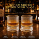 Premium Striped Design Drink Glass