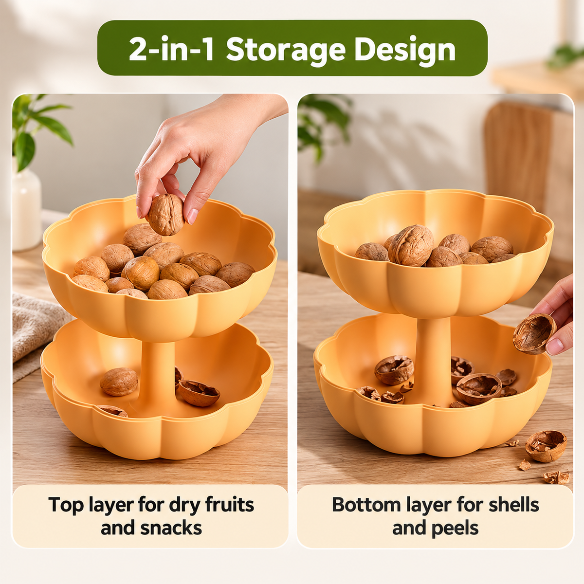 Pumpkin Style Multi Layer Snack Box
