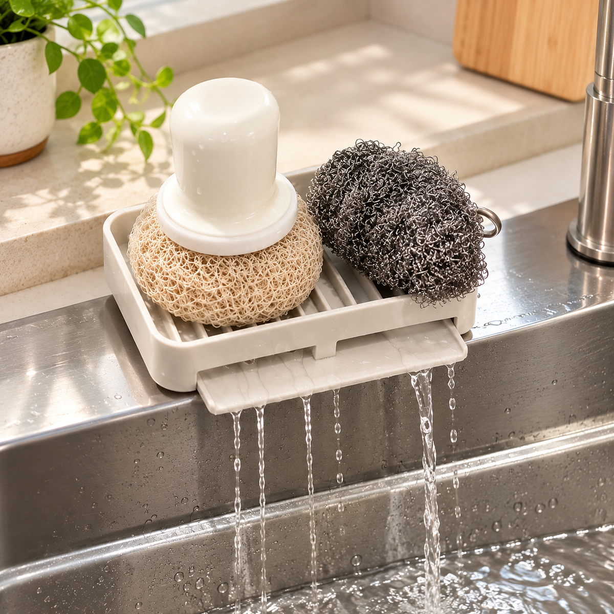 Anti-Slip Drain Soap Holder