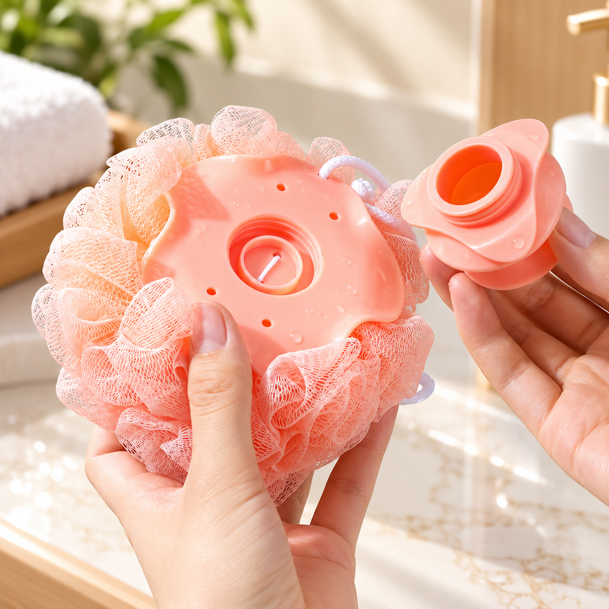 Refillable Body Wash Sponge