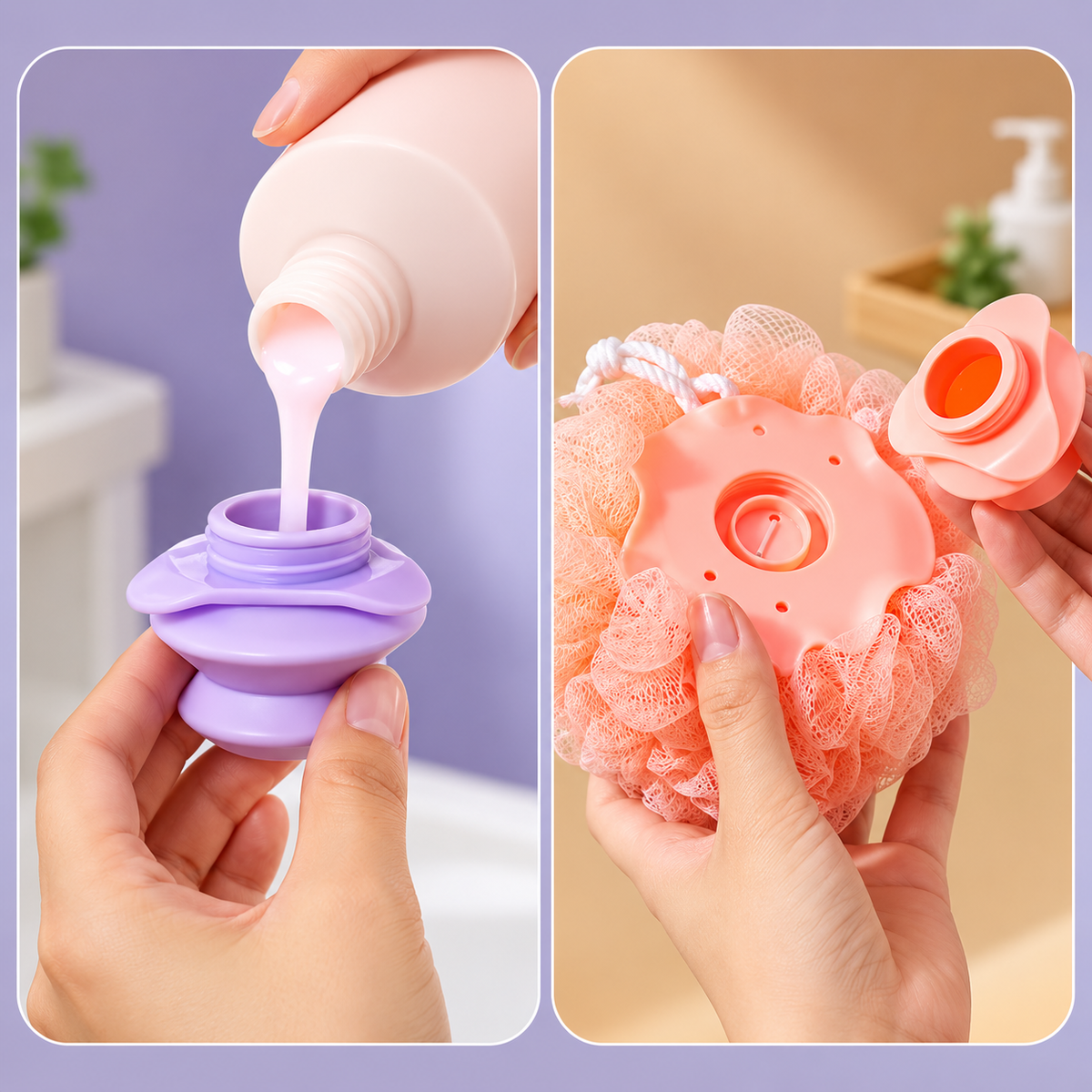 Refillable Body Wash Sponge