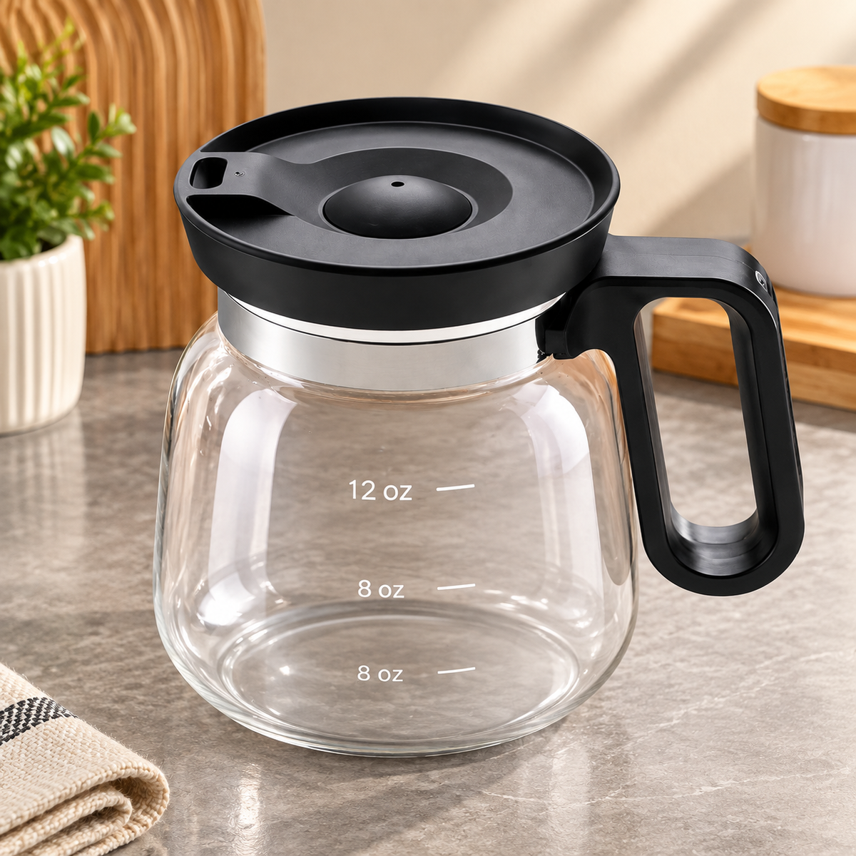 Reusable Glass Coffee Carafe Mug