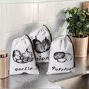 Reusable Kitchen Veggie Storage Bags