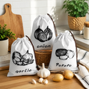 Reusable Kitchen Veggie Storage Bags