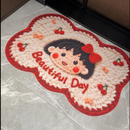 Imitation Wool Knitted Linen Floor Mat