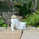 Cute Cat Ceramic Planter Pot