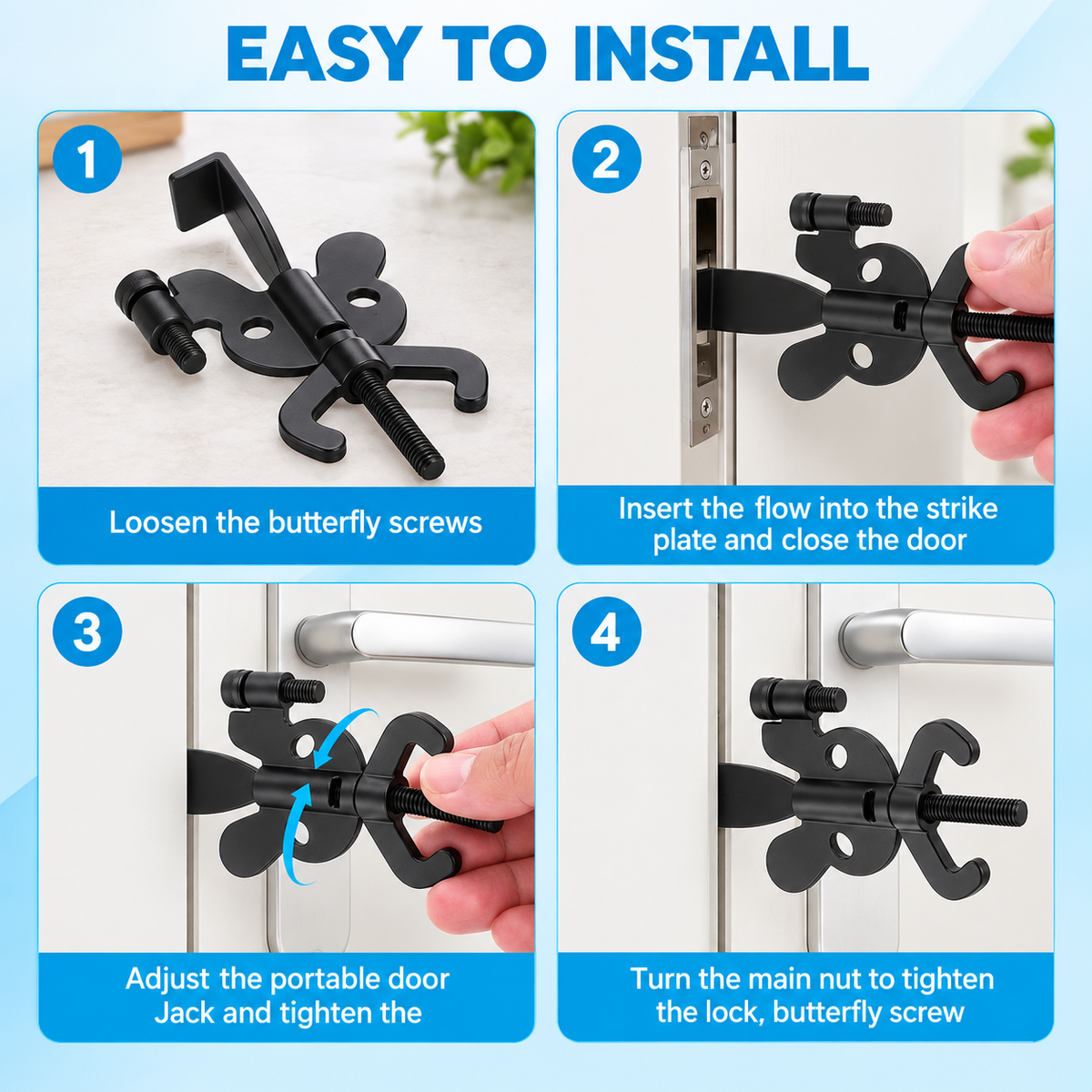Butterfly Door Security Lock