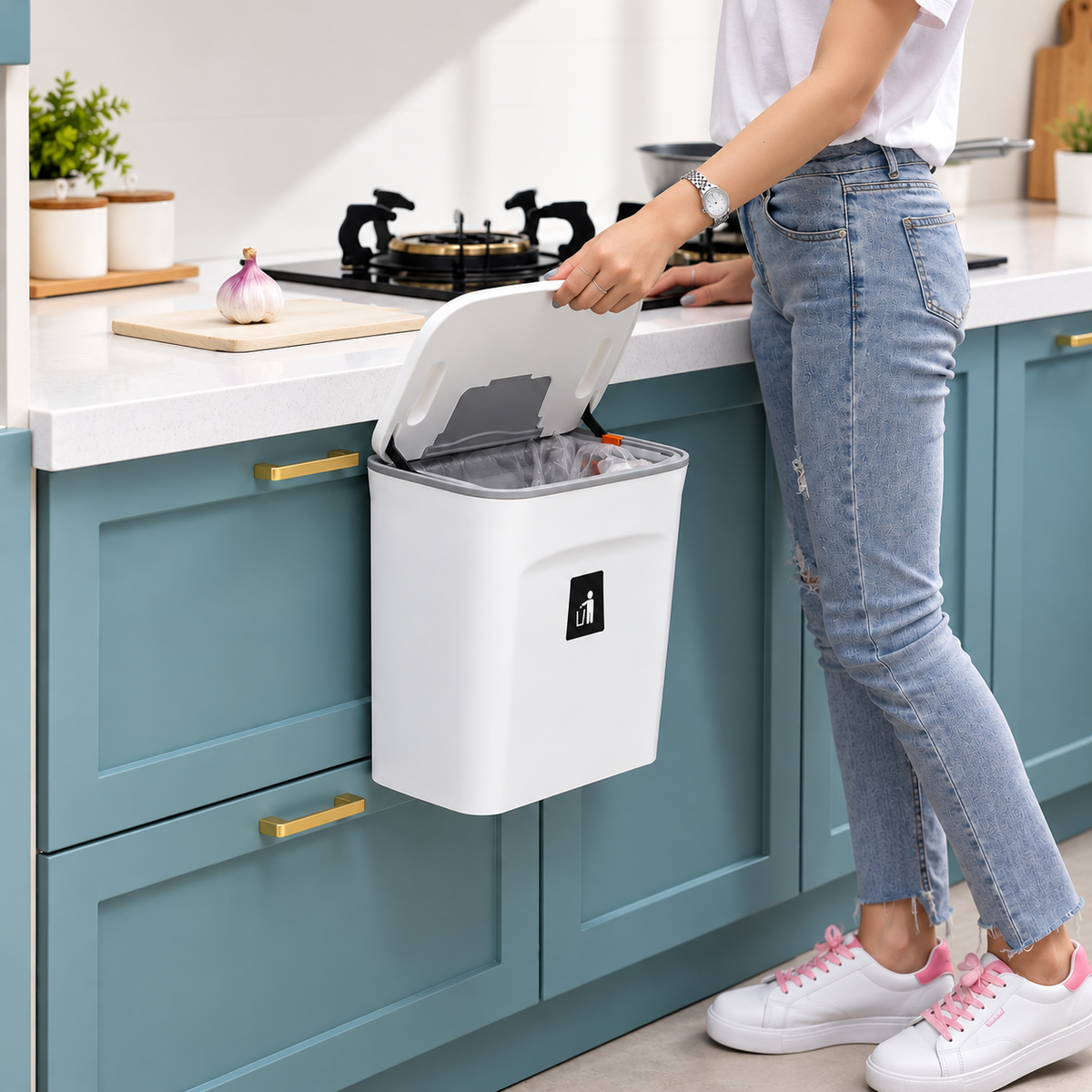 Smart Wall Mounted Waste Bin