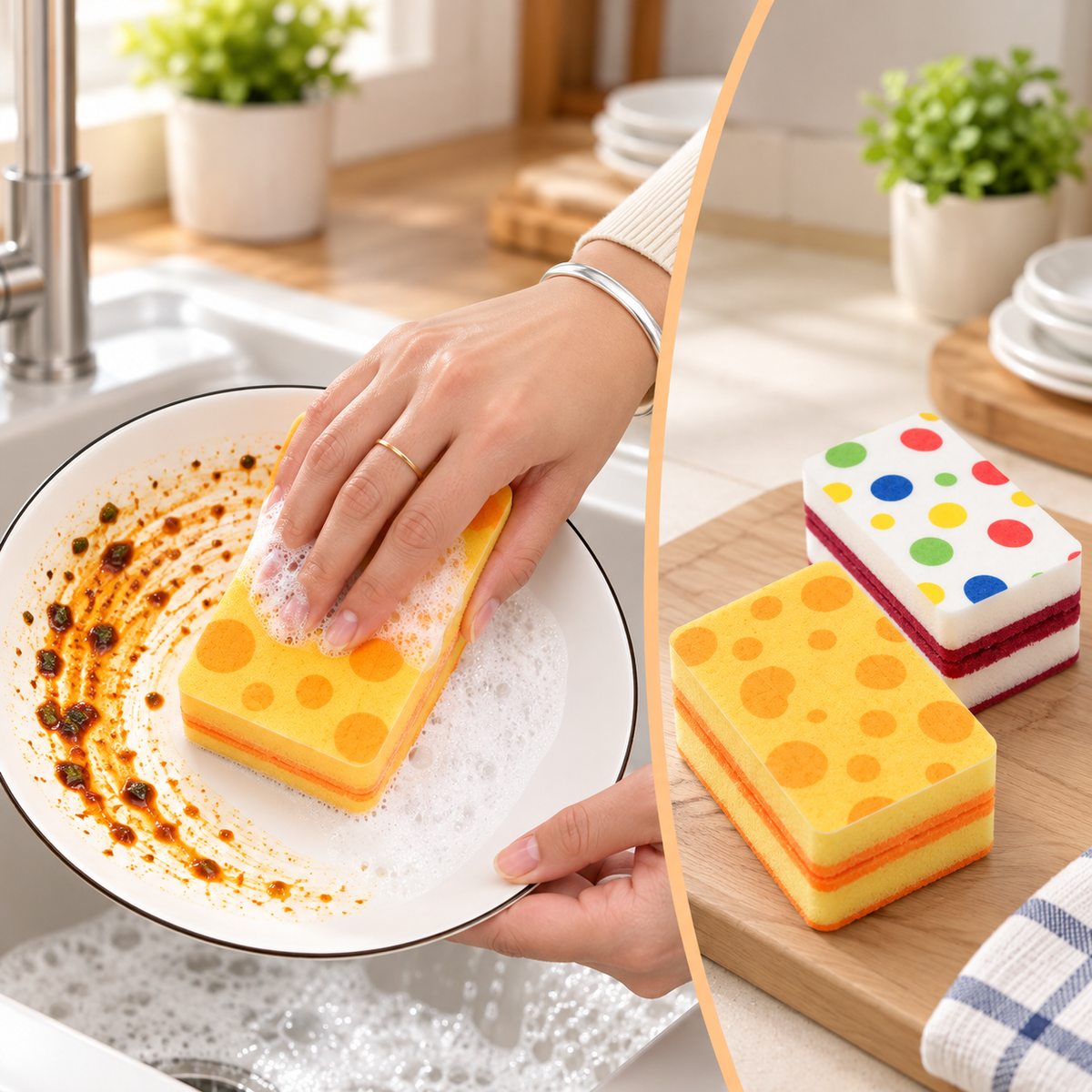 Soft Absorbent Cleaning Sponge