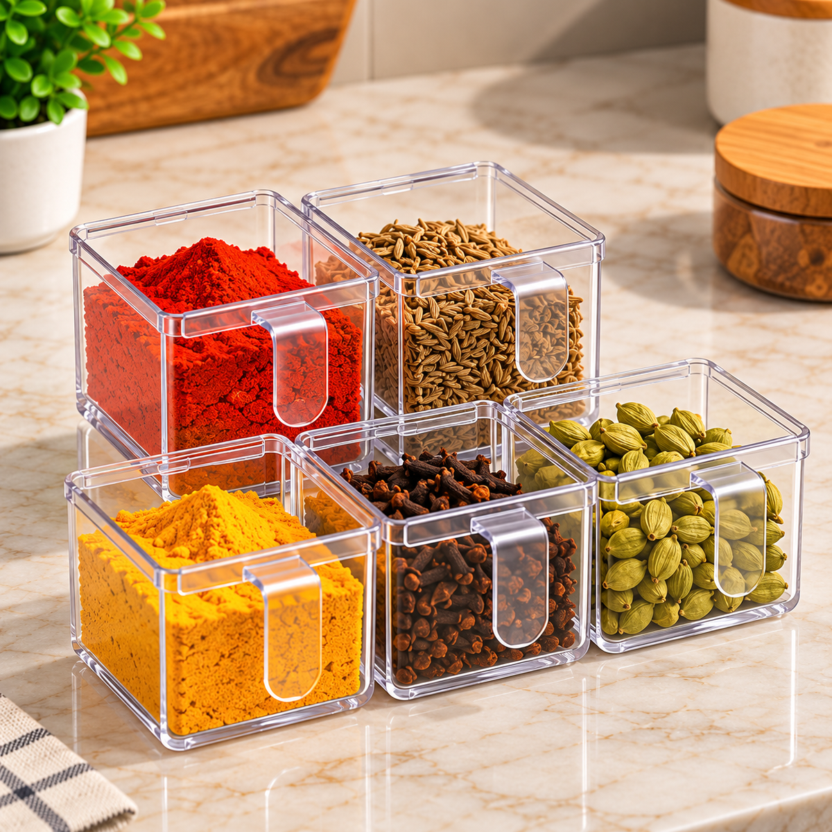 Smart Kitchen Spice & Bottle Storage Rack