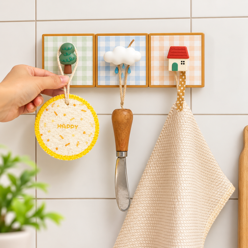 Stick & Hang Decorative Wall Hooks