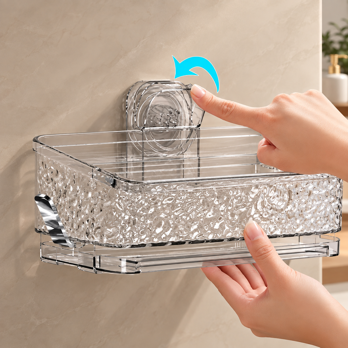 Multi-Purpose Suction Drain Storage Basket