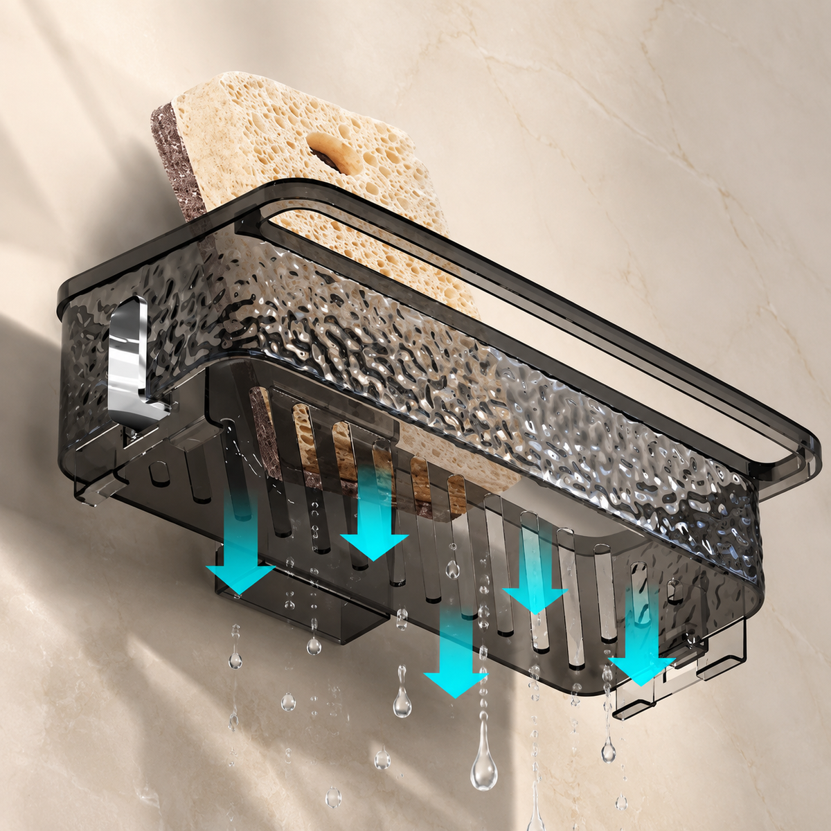Multi-Purpose Suction Drain Storage Basket