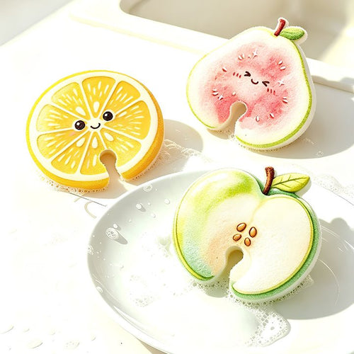 Cute Fruit Dish Cleaning Sponge