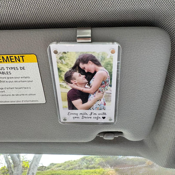 Personalized Photo Car Visor Clip ( No Photo Included )