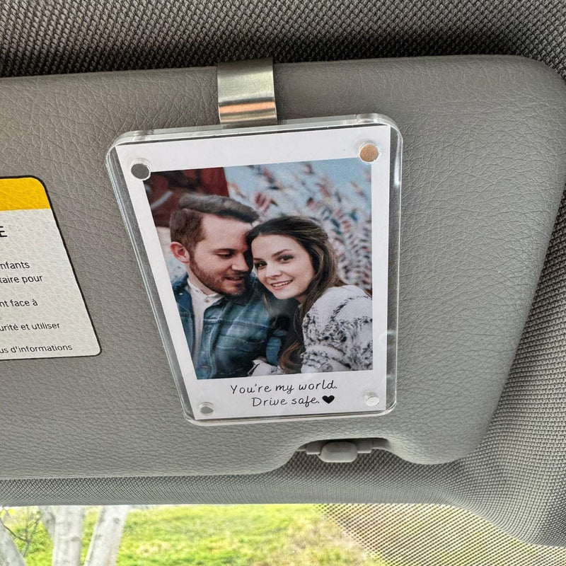 Personalized Photo Car Visor Clip ( No Photo Included )