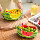 Watermelon Ceramic Fruit Bowl With Fork