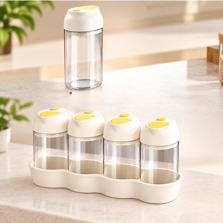 Airtight Crystal Grain Storage Jar