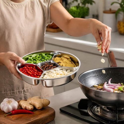 Multi Section Kitchen preparation Tray
