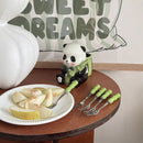 Bamboo Style Panda Fork Set with Holder