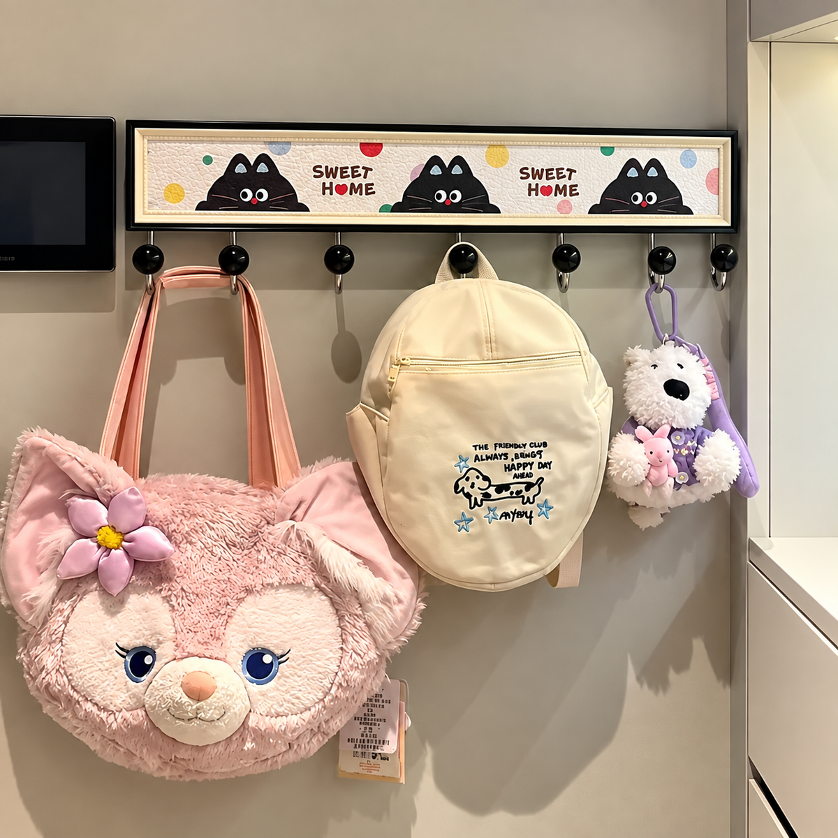 Multipurpose Wall Hook Rack