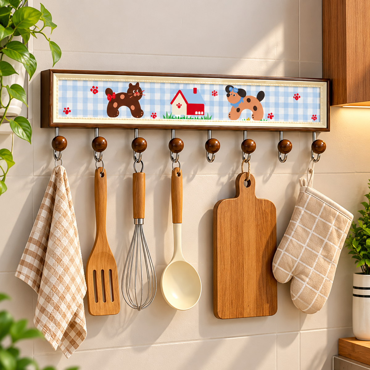 Multipurpose Wall Hook Rack