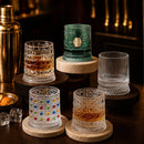 Rotating Base Whisky Glasses Bar Collection