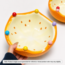 Ceramic Fruit Bowl With Fruit Forks