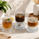 Striped Design Rotating Drink Glass