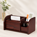 Wooden Desk Organizer Stand