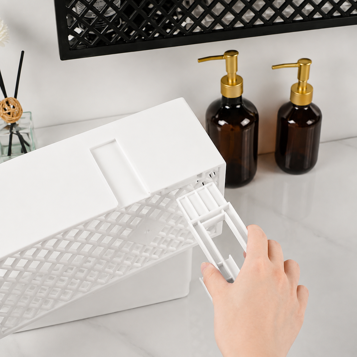 Bathroom Essentials Storage Rack