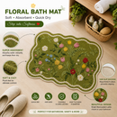 Elegant Floral Anti Slip Mat