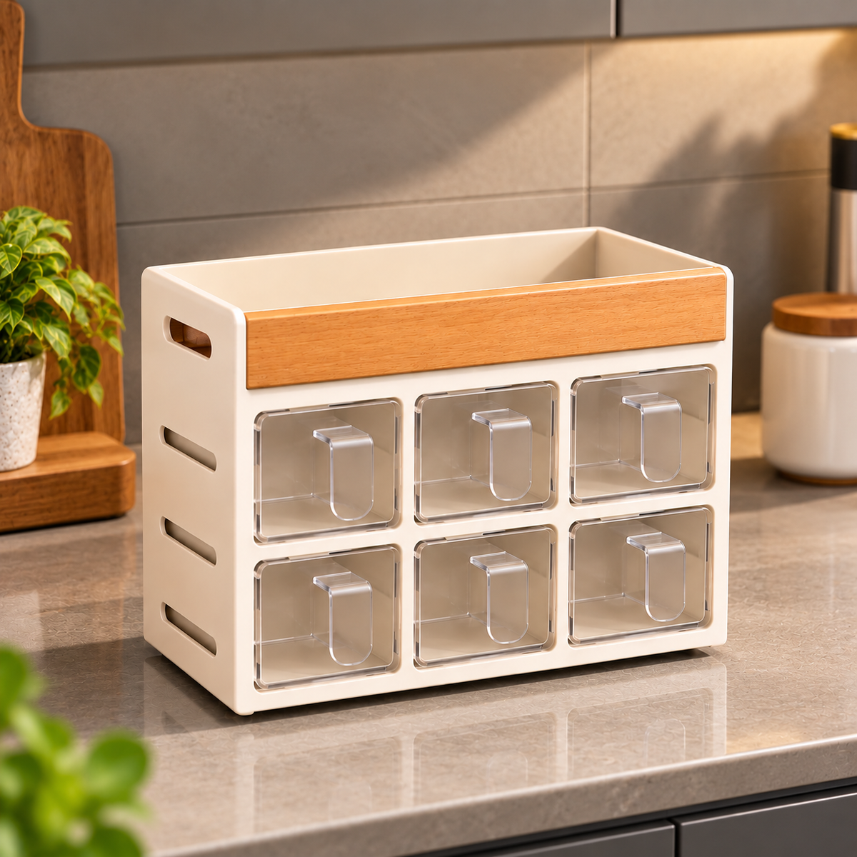 Smart Kitchen Spice & Bottle Storage Rack