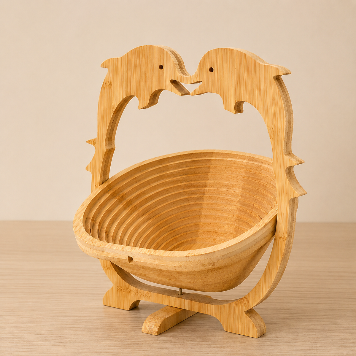 Bamboo Folding Fruit & Veggie Basket