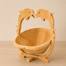 Bamboo Folding Fruit & Veggie Basket
