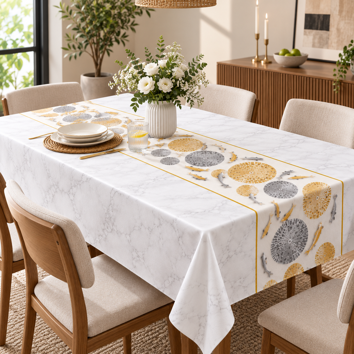Luxury Waterproof Table Cover
