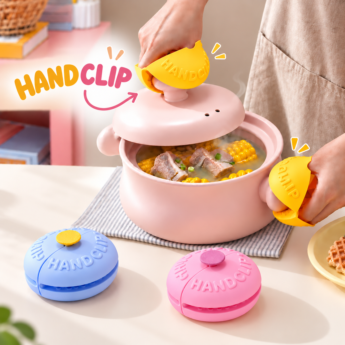 Donut Design Silicone Hand Clips